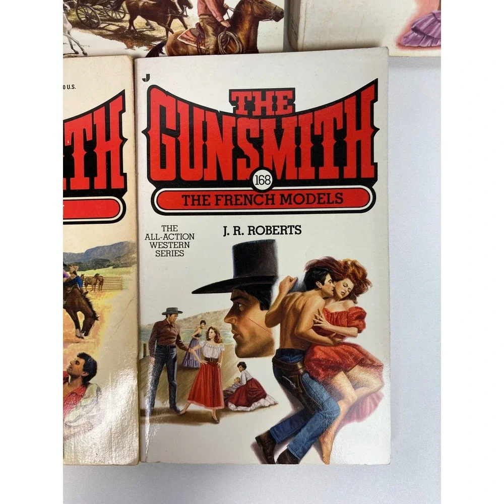 J.R. Roberts The Gunsmith Western Paperback Lot of 5 Nos 124, 129, 168 & 2 more!